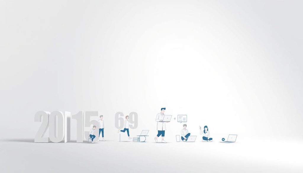 Chiffres clés web school factory - A sleek, modern infographic showcasing the key statistics and metrics of the Web School Factory program. In the foreground, bold numerical values and icons float against a crisp white backdrop, conveying a sense of clarity and professionalism. The middle ground features clean, minimalist illustrations of students, laptops, and other digital elements, subtly alluding to the online and technology-focused nature of the program. The background is a soft, gradient-based pattern in a palette of blues and grays, lending a sense of depth and elegance to the overall composition. Careful use of lighting and angles highlights the infographic's key data points, creating a visually striking and informative representation of the Web School Factory's success and impact.