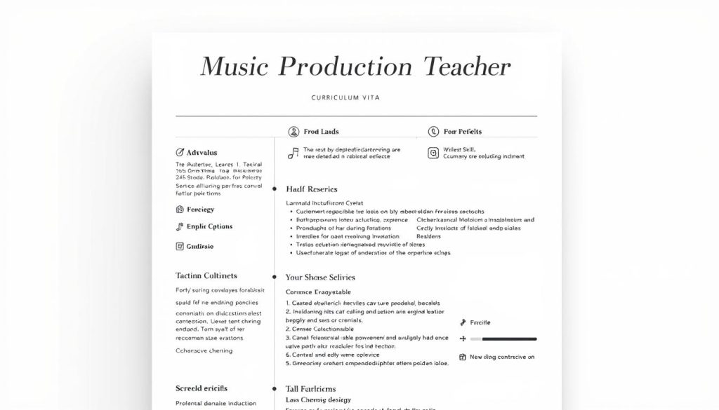 Modèle de cv pour prof de mao